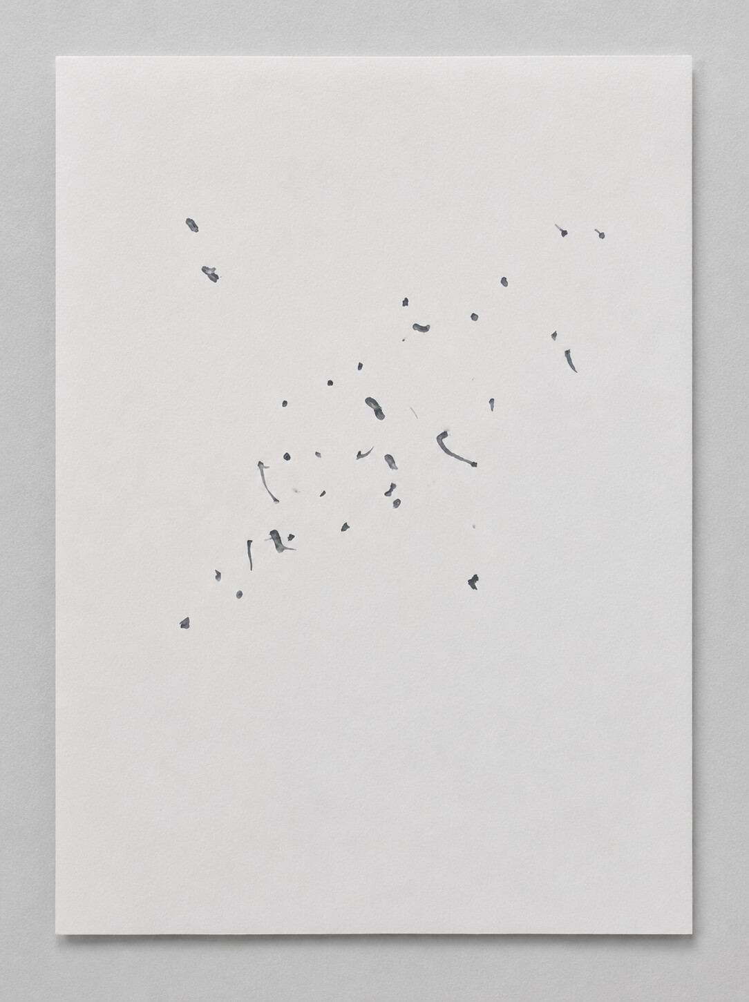 Meteoritos, dibujo de marcas dispersas